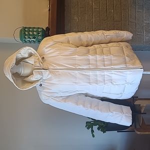 Kenneth Cole Reaction Unlisted Women's XL White Hooded Puffer Jacket